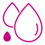 Two blood drop icons