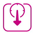 Pink scale icon