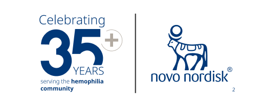 35+ years serving the hemophilia with inhibitors community flag