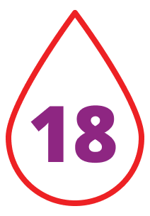 18 blood droplet