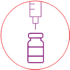 Syringe and vial icon