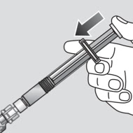 Hand mixing the diluent into an Esperoct® vial 