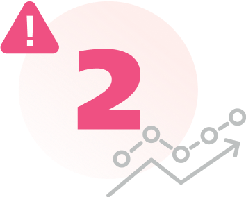 Factor levels with 2 and caution icon