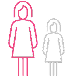 Woman and girl icon