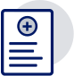 Form with plus sign icon