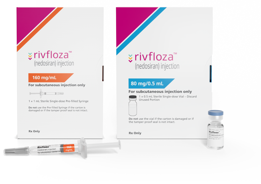 Rivfloza® cartons, vial, and prefilled syringe Rivfloza® cartons, vial, and prefilled syringe